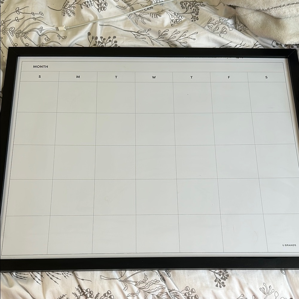 Target Black and White Office Calendar